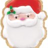 Шар фольгированный, Фигура, Новогоднее печенье, Дед Мороз, 61 см, с гелием