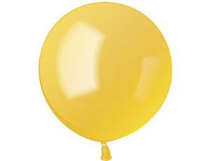 Шар латексный (шар-гигант) БЕЗ ГЕЛИЯ, 27 дюймов (68см), металлик, желтый
