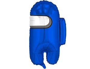 Шар фольгированный, фигура, Космонавтик синий 65см, с гелием