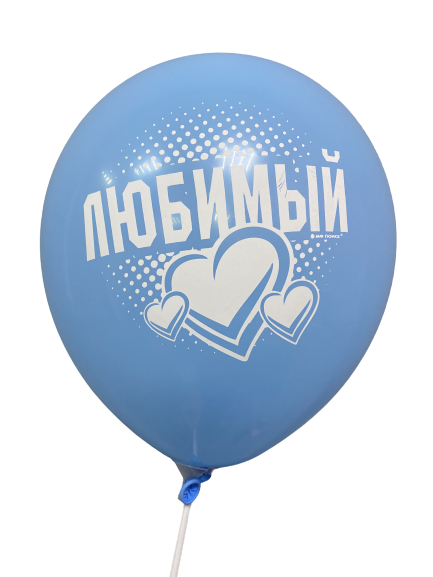 Шары с приколами Любимый/Единственный (голубой), воздушные в гелием, 30 см №6