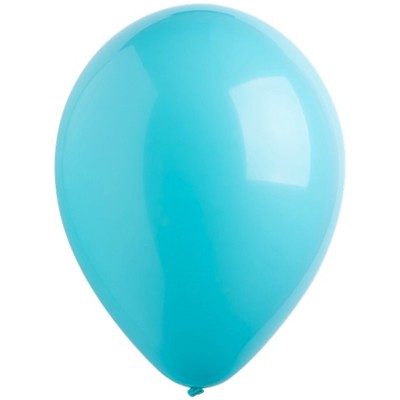 Воздушные шары с гелием Голубая бирюза, 35 см, под потолок