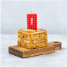Свечка цифра 0 красная для торта в стиле Конструктор, 1 шт, 4.5 см