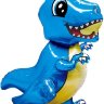 Динозавр маленький синий, надувная ходячая игрушка, 76 см 