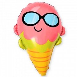 Мороженое в очках (фольгированный шар фигура) 