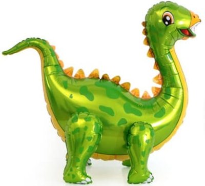Динозавр Стегозавр зеленый, надувной ходячий шар игрушка, 99 см  