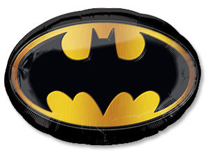 Бетмен эмблема, фольгированный шар с гелием, фигура 