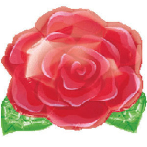 Роза красная ( фольгированный шар фигура)