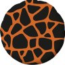 Шар фольгированный (18''/46 см) Круг, Анималистика, Пятнистый окрас, Жираф, с гелием