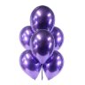 Воздушные шары Хром фиолетовые, латексные шары с гелием, 30 см 