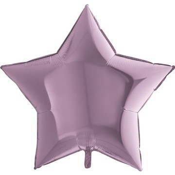 Шар фольгированный звезда ,80 см, лиловый металлик (блестящая поверхность) Металлик Lilac