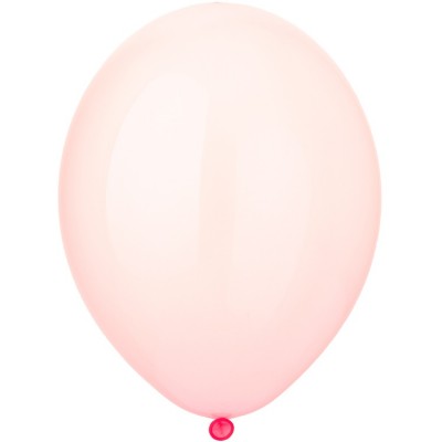 Воздушные шары Розовый кристалл, прозрачные, 35 см, с гелием