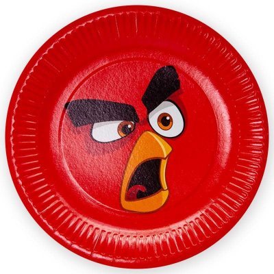 Тарелки Angry birds красные,23 см, 6 шт 