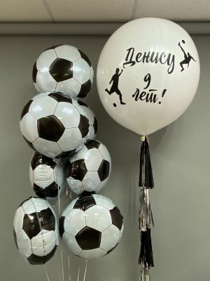 Сет из воздушных шаров Фольгированные Футбольные Мячики*