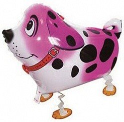 Собака далматин розовый, ходячий шар, фигура