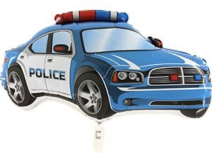 Фольгированный шар Полицейская машина, фигура, с гелием