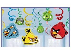 Спираль Angry Birds 46-60см 12шт/уп
