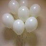 Воздушные шары с гелием Ванильные, латексные 35 см.
