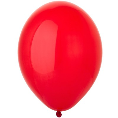 Воздушные шары Красные прозрачные, кристалл, 30 см, с гелием