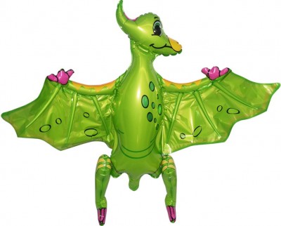 Динозавр Птеродактиль зеленый, ходячий шар, 81 см