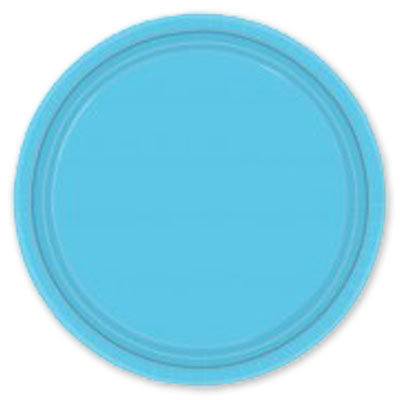 Тарелки бумажные одноразовые Голубые,17 см, 8 шт 