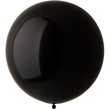 Шар латексный (шар-гигант) БЕЗ ГЕЛИЯ, 27 дюймов (68см), пастель, черный