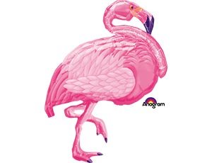 Шар фигура Фламинго розовый