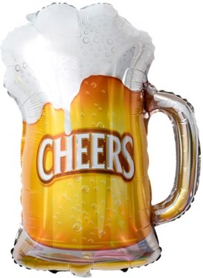 Шар фольгированный (29''/74 см) Фигура, Пиво в кружке, с гелием