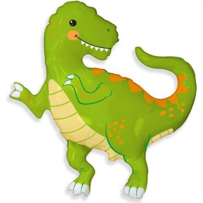 Шар фольгированный, Веселый Динозавр, 84см, с гелием