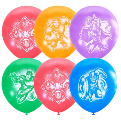 Мстители, воздушные шары с гелием, латексные 35 см