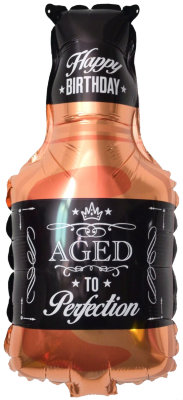 Шар фольгированный (32''/81 см) Фигура, Бутылка Виски, с гелием