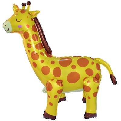 Фольгированный шар Жираф, напольная стоячая фигура