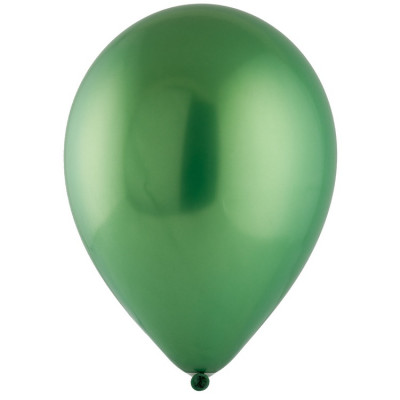 Воздушные шары Хром зеленый, латексные шары с гелием, 30 см , 1 шт 