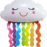 Шар фольгированный Фигура, Счастливое облако, Яркая радуга, с гелием
