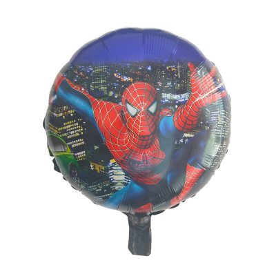 Человек-паук в городе, фольгированный шар с гелием, круг 45 см   