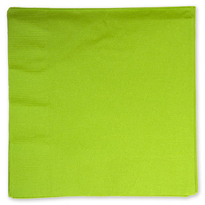 Салфетки бумажные одноразовые зеленые киви, 33 см, 20 шт 