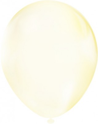 Воздушный шар Желтый кристалл макаронс, 30 см, с гелием