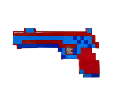Пистолет Пластиковый Красный Пиксели 24 см