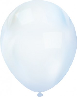 Воздушный шар Голубой кристалл макаронс, 30 см, с гелием