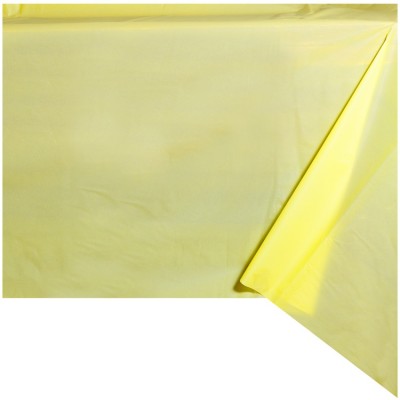 Скатерть одноразовая Светло желтая, п\э, 130х180 см