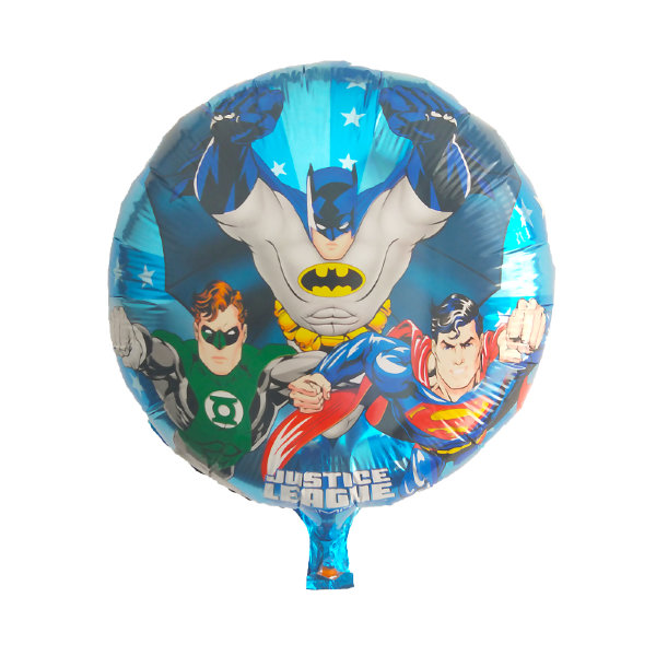 Супергерои, фольгированный шар с гелием, круг 45 см    