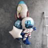 Композиция из воздушных шаров Космонавт и ракета
