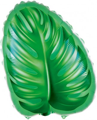 Фольгированный шар Пальмовый лист, фигура, 50 см, с гелием