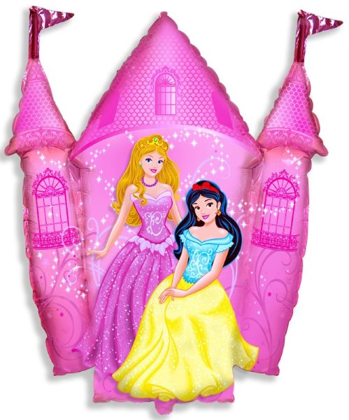 Принцессы и замок розовый