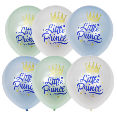 Маленький принц, шары воздушные с гелием, латексный металлик 30 см