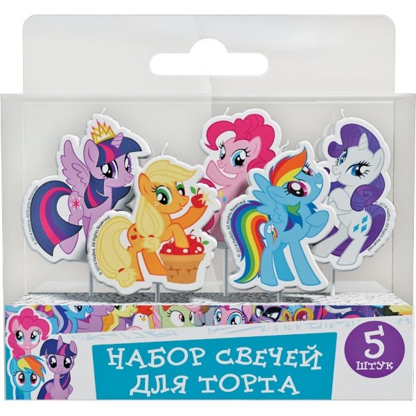 Свечи для торта My lttle pony, 5 шт