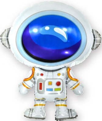 Космонавт, шар из фольги с гелием, фигура 86 см  