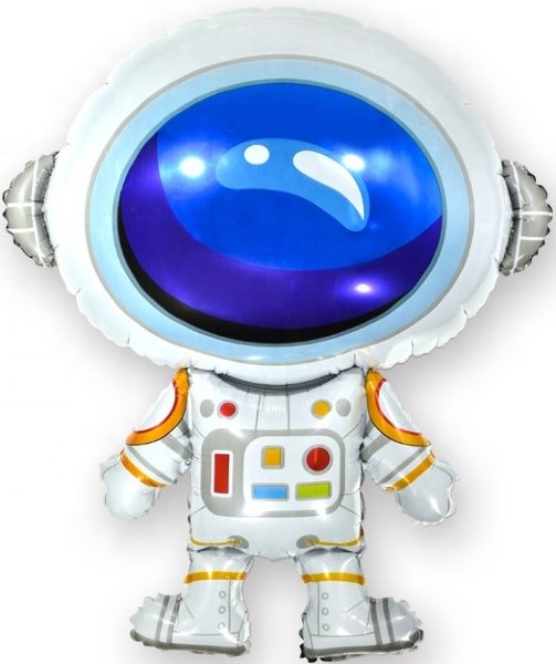 Космонавт, шар из фольги с гелием, фигура 86 см  