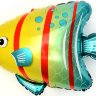 Яркая рыбка, фольгированный шар с гелием, фигура 79 см