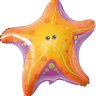 Морская звезда,  фольгированный шар с гелием, фигура 66 см