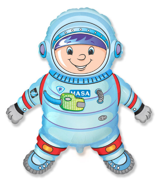 Космонавт-астронавт, шар из фольги с гелием, фигура 102 см